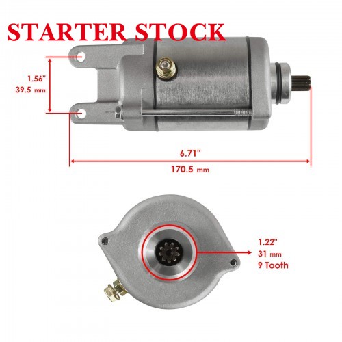 250 18911 3304-274 31210-LBA7-900SMU0402 SCH0031 Starter Motor for Arctic Cat 250 DVX 300 Bombardier DS250 Kymco MXU Mongoosepicture3