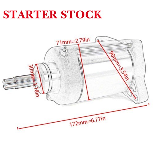 TRX 420 TRX420FPA TRX420FA Rancher TRX420 FE 420 FourTrax ESMotorcycle Accessories Starter Motor for Hondapicture4