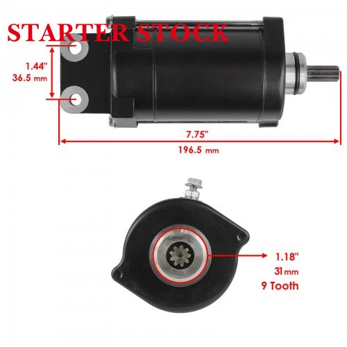 RM1800 6D3-81800-00-00SMU0408 18436 12V Starter Motor for Yamaha PWC VX1100 WaveRunner 1100 Sportboat FRT1100picture4