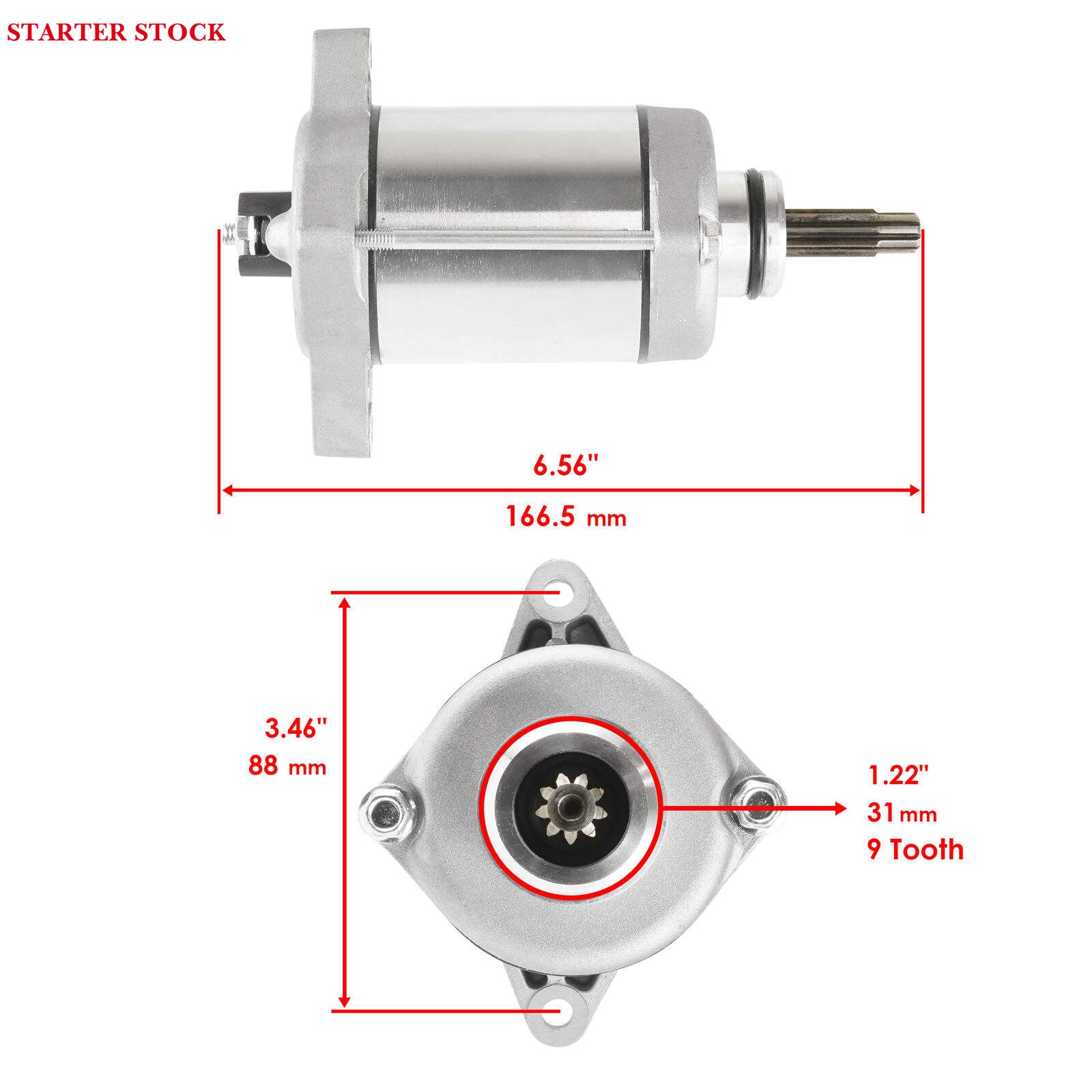 2009-2015 31200-HP5-601 31200-HR0-F01 18921SMU0418 Starter Motor for Honda TRX420FA