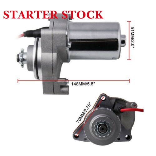 Cc Dirt Bikes Go Karts ATVs PB883 Bolt Starter Motor WIth Line for 50cc 70 Cc 90cc 100 Cc 110cc 125picture2