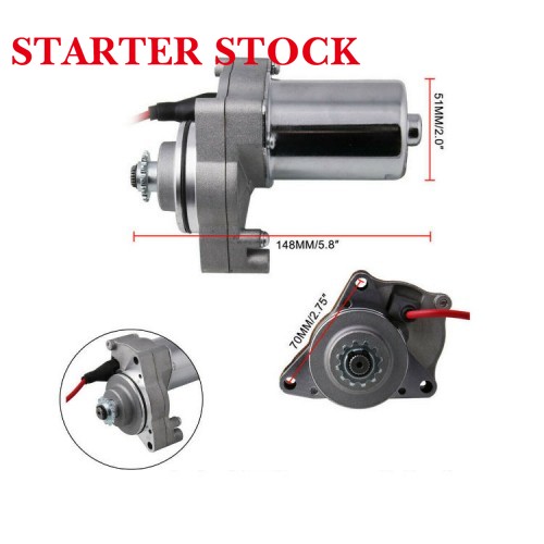 Cc Dirt Bikes Go Karts ATVs PB883 Bolt Starter Motor WIth Line for 50cc 70 Cc 90cc 100 Cc 110cc 125picture4