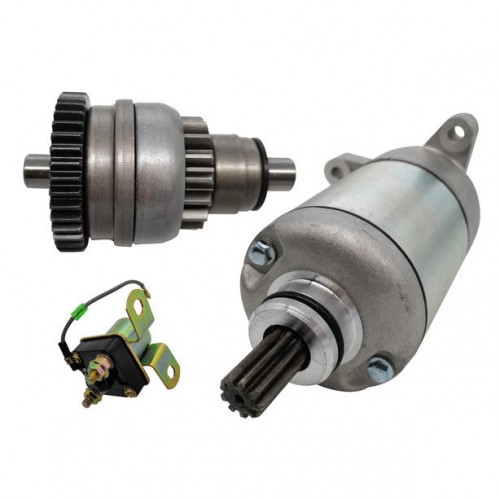 2001 2002 Polaris Oem 3084981 3090188Starter Drive and Relay Solenoid for Polaris Sportsman 500 1996 1997 1998 1999 2000