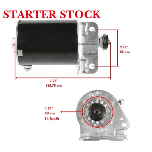693551 14 Tooth Craftsman12V Starter for Briggs Strattonpicture4