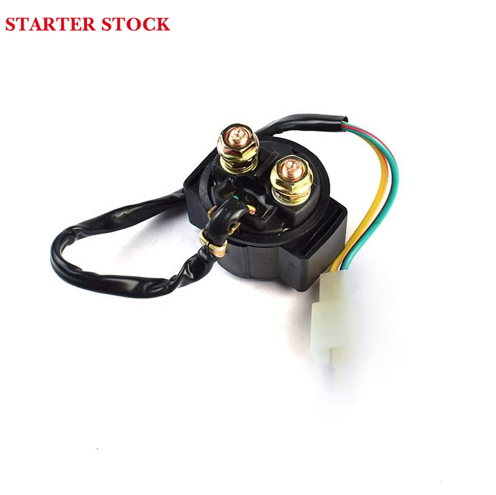 Scooter Dirt Bikes Moped Go Kart 4 Wheelers9 Teeth Starter Motor Starter Relay Solenoid for GY6 4-Stroke Engine 125cc 150cc ATV
