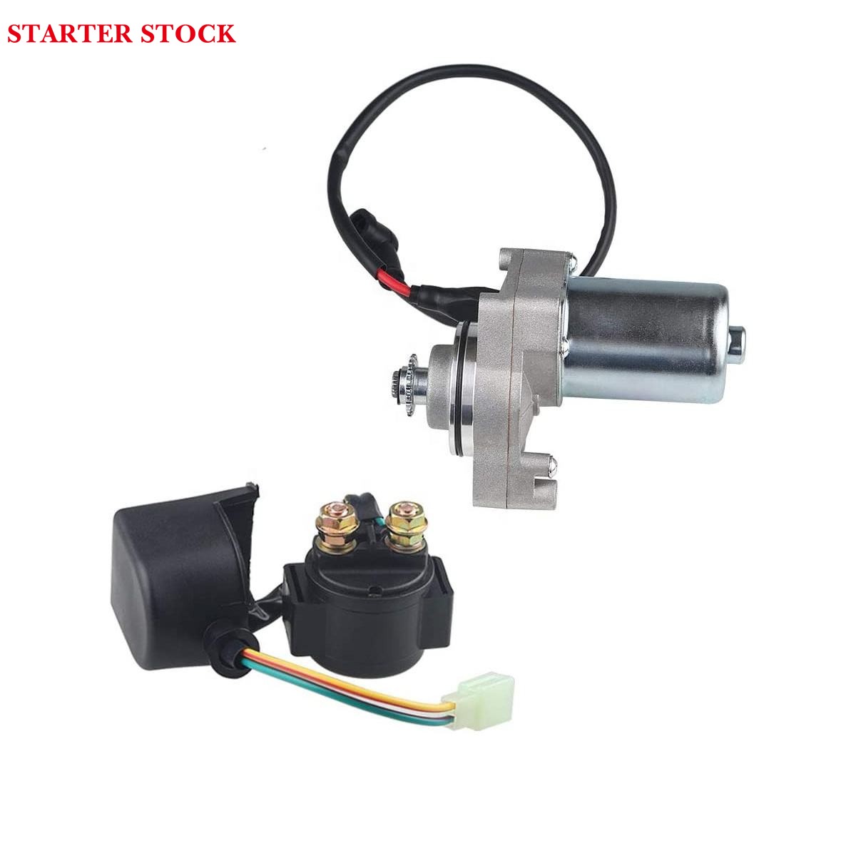 Wheeler Chinese Pit Dirt Bike 4 WheelersStarter for Tao Tao 125cc 110cc-50cc with Relay Atv Coolster Motor Coolster Four 4