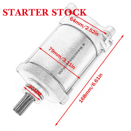 400/500/600 0GSV-093000-1100/0GR0-091100Motorcycle Engine Parts Starter Motor for CF-Moto CForce ZForce UForcepicture2