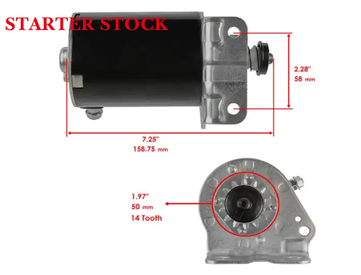 LG693551 SE501848 New Holland BS6935515777 Starter Motor for Lawn Tractors Briggs & Stratton 593934 693551 John Deere