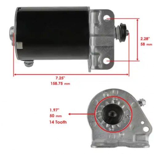 LG693551 SE501848 New Holland BS6935515777 Starter Motor for Lawn Tractors Briggs & Stratton 593934 693551 John Deere