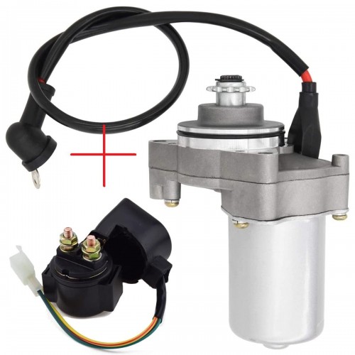 50cc 70cc 90cc 100cc 110cc 125cc Dirt Bikes Go Karts ATVs Pit BikeWave 125 Engine Hondaa Starter Motor+Solenoid Relay for