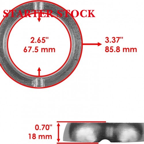 Starterstock Muffler Pipe Gasket Compatible with Arctic Cat Bearcat 570 2007-2014 / XF 6000 SNO PRO 2015picture3