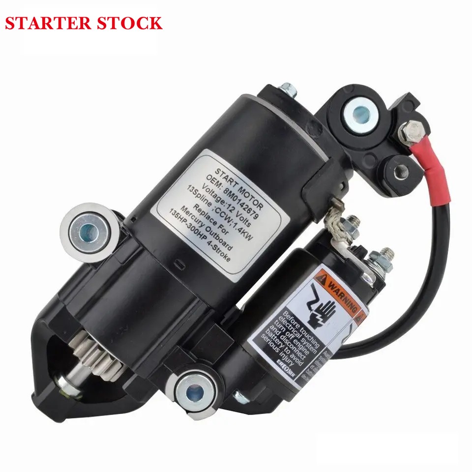 8M0074530 8M0099252 8M0187292 8M0079328 8M0079330STARTER MOTOR for Mercury V6 V8 175-200-250-300HP OUTBOARD 8M0142679