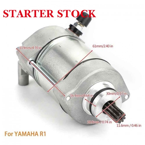 YZF-R1 R12004 -2008 Starter Motor Motorcycle Starter Motor5VY-81890-00 4C8-81890-00 Engine Starting Motor for Yamahapicture5