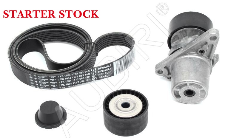 V-belt set Renault Trafic, Vivaro 2014-2019 1.6D, Talento 2016-2019 1.6D 6PK1684