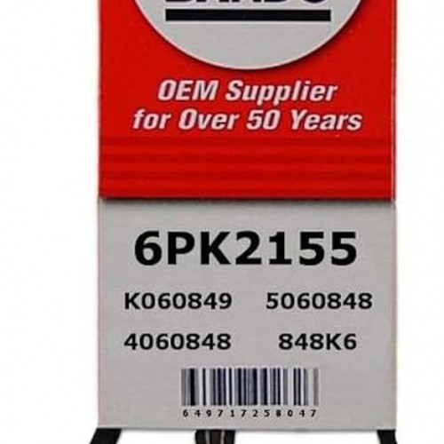 Cinta serpenteada de calidad OEM Bando USA 6PK2155