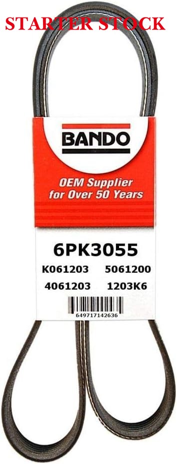Bando USA 6PK3055 OEM Quality Serpentine Belt