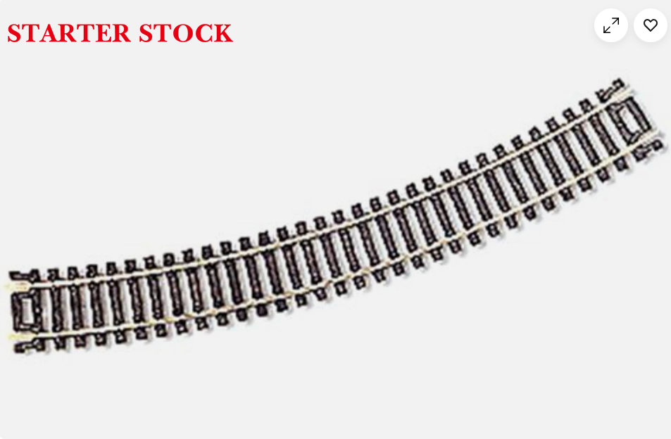 Atlas HO Code 100 Curved Snap-Track Nickel-Silver Rail 18in Radius 6PK 833