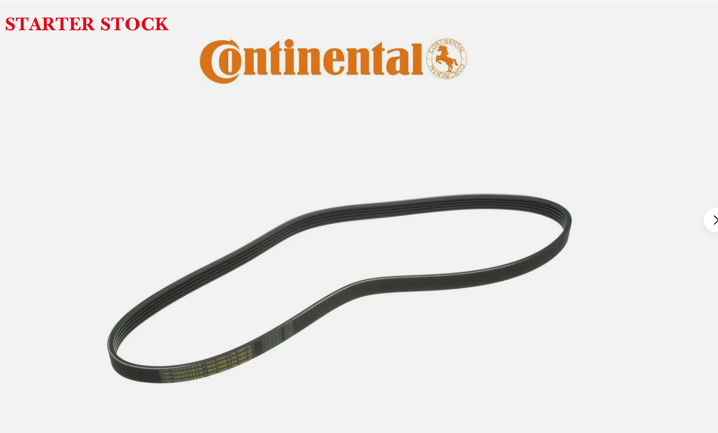 Serpentine Belt Continental/5PK1004 Fits BMW 540i 740i 740iL X5 4.4
