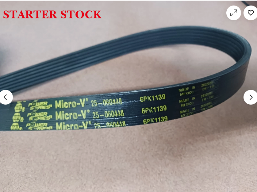 NAPA 25-060448 (6PK1139) MICRO-V SERPETINE BELT, 6 RIBBED