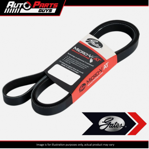 Cinta de transmisión serpenteada con nervaduras múltiples Gates, modelo 7PK1260