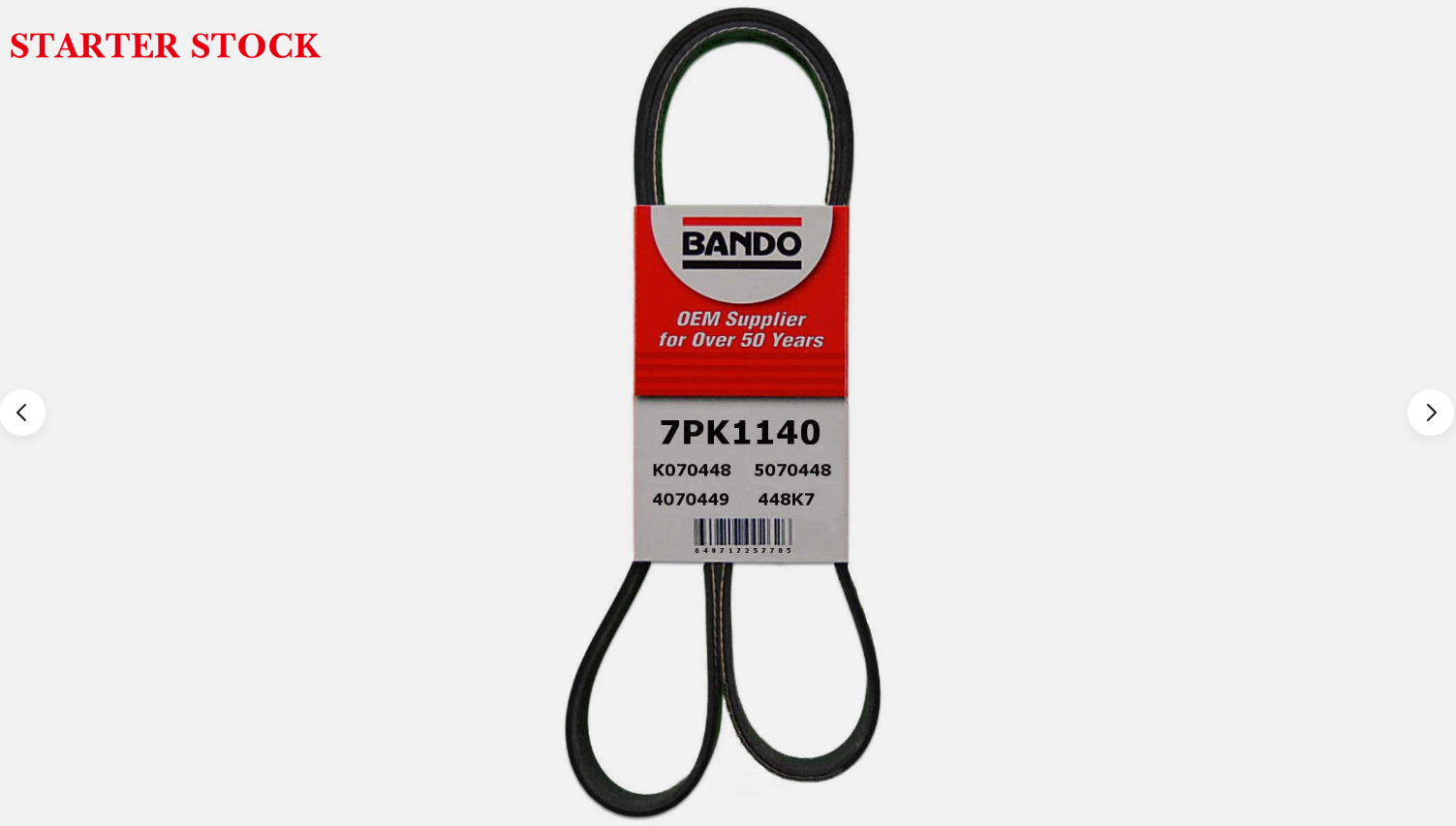 Accessory Drive Belt Bando 7PK1140 fits 09-11 Nissan Versa 1.6L-L4