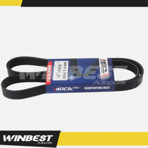 EPDM Serpentine Belt 6PK1700 for Chevrolet Dodge Hyundai Pontiac Volkswagen Benz
