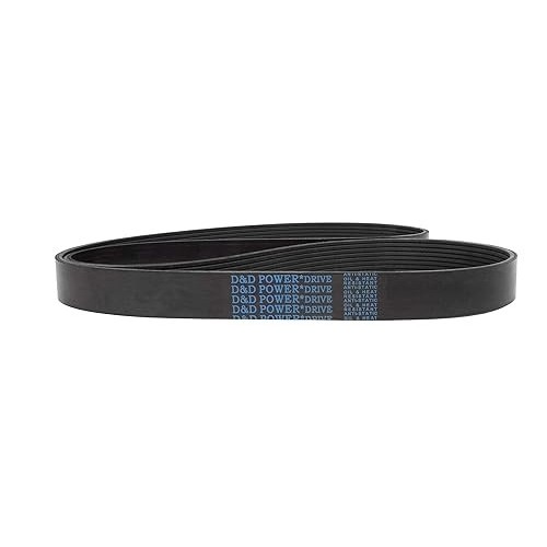Cinta de reemplazo estándar métrica D&D PowerDrive 6PK2670, de goma, con una longitud de 105,75 pulgadas y 6 bandas. Visite la tienda D&D PowerDrive