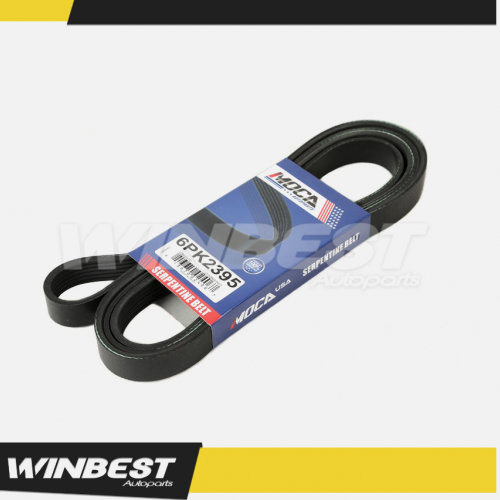 EPDM Serpentine Belt 6PK2395 for Mercedes-Benz Cadillac Ford Chrysler 2.8L-5.8L