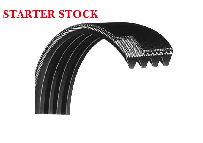 Bando Rib Ace 6PK1460 Automotive Serpentine V-Ribbed Belt, PK Section, 0.84 in W Top, 1460 mm L Outside, 0.175 in THK, Rubber