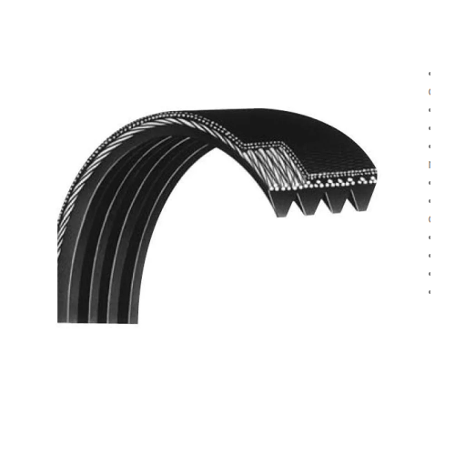 Cinta serpenteada automotriz Bando Rib Ace 4PK1275, con nervaduras en forma de V, sección PK; anchura superior de 0,56 pulgadas, longitud exterior de 1275 mm, espesor de 0,175 pulgadas; material: caucho