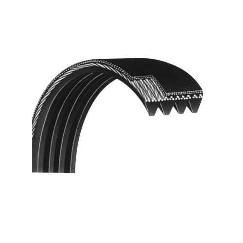 Cinta serpenteada automotriz Bando Rib Ace 4PK1315, con nervaduras en forma de V; sección de tipo PK, 0,56 pulgadas de ancho en la parte superior, 1315 mm de largo en el lado exterior, 0,175 pulgadas de grosor, fabricada en caucho