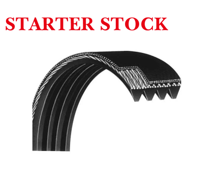 Bando Rib Ace 6PK2247 Automotive Serpentine V-Ribbed Belt, PK Section, 0.84 in W Top, 2247 mm L Outside, 0.175 in THK, Rubber