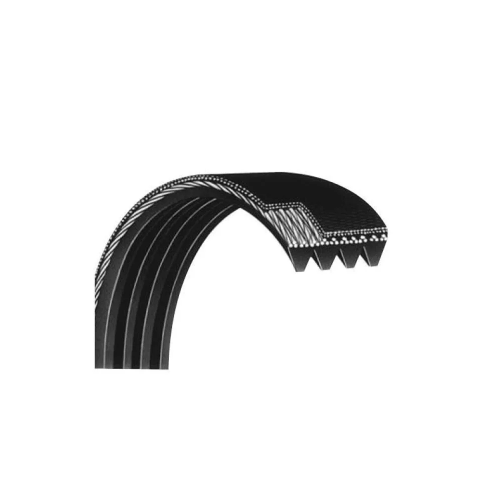 Bando Rib Ace 6PK2247 Automotive Serpentine V-Ribbed Belt, PK Section, 0.84 in W Top, 2247 mm L Outside, 0.175 in THK, Rubber