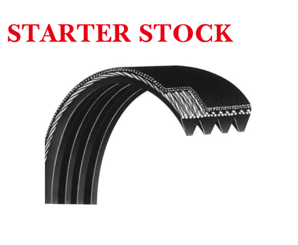 Bando Rib Ace 4PK1155 Automotive Serpentine V-Ribbed Belt, PK Section, 0.56 in W Top, 1155 mm L Outside, 0.175 in THK, Rubber