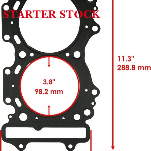 Engine Cylinder Head Gaskets Compatible with Arctic Cat Bearcat Z1 XT 2009-2011picture2