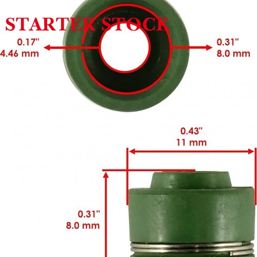 Intake or Exhaust Valve Stem Seal 3402-226 Compatible with Arctic Cat Jaguar Z1 2007-2008picture2