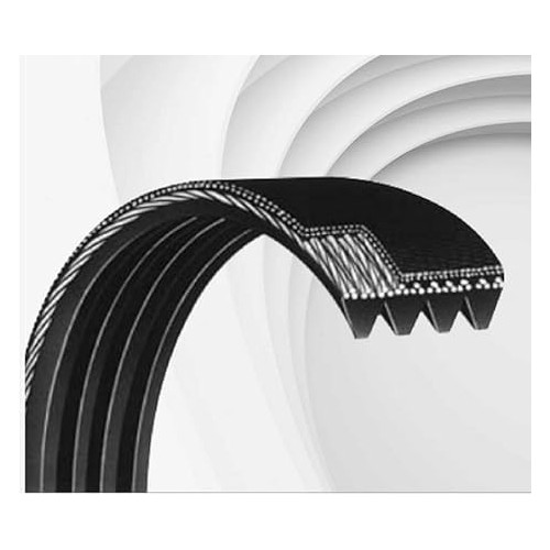 Bando Rib Ace 7PK1680 Automotive Serpentine V-Ribbed Belt, PK Section, 0.98 in W Top, 1680 mm L Outside, 0.175 in THK, Rubber