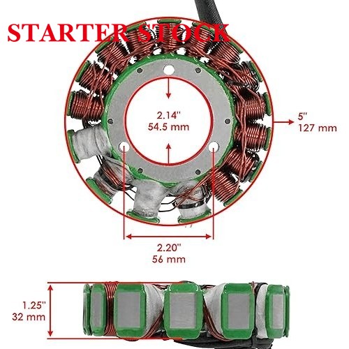 Starterstock Stator for Polaris Fusion 900 2005-2006 / Fusion 700 2006 Magnetopicture6