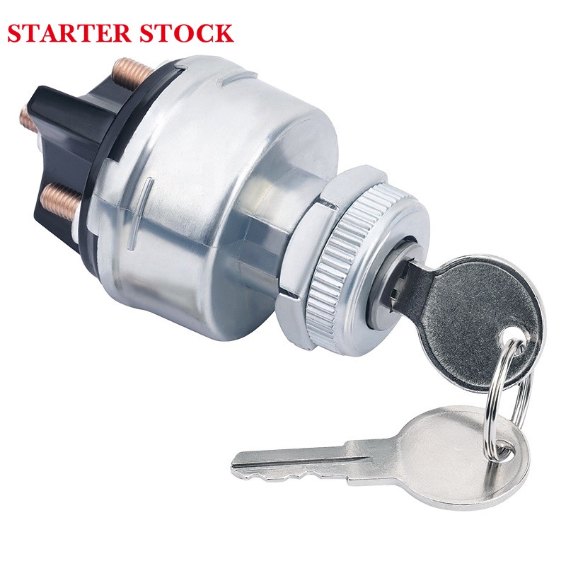12V 4-Position Universal Plastic Ignition Switch Key ACC/OFF/IGN/Start for Tractor Forklift Tuning Truck Car Motorcycle