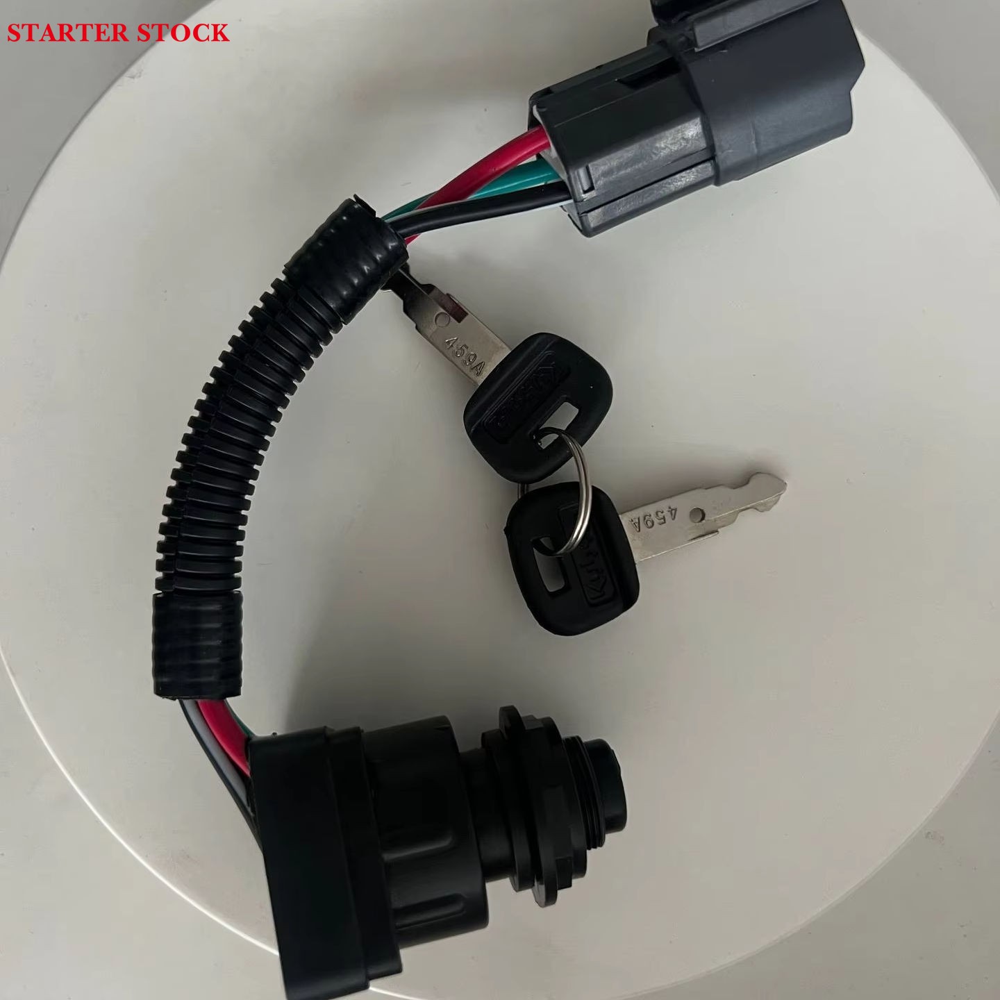 Fit for Kubota Ignition Switch with Key HRC40-53960 RC411-53964 20 30 35 KX155 161 Key