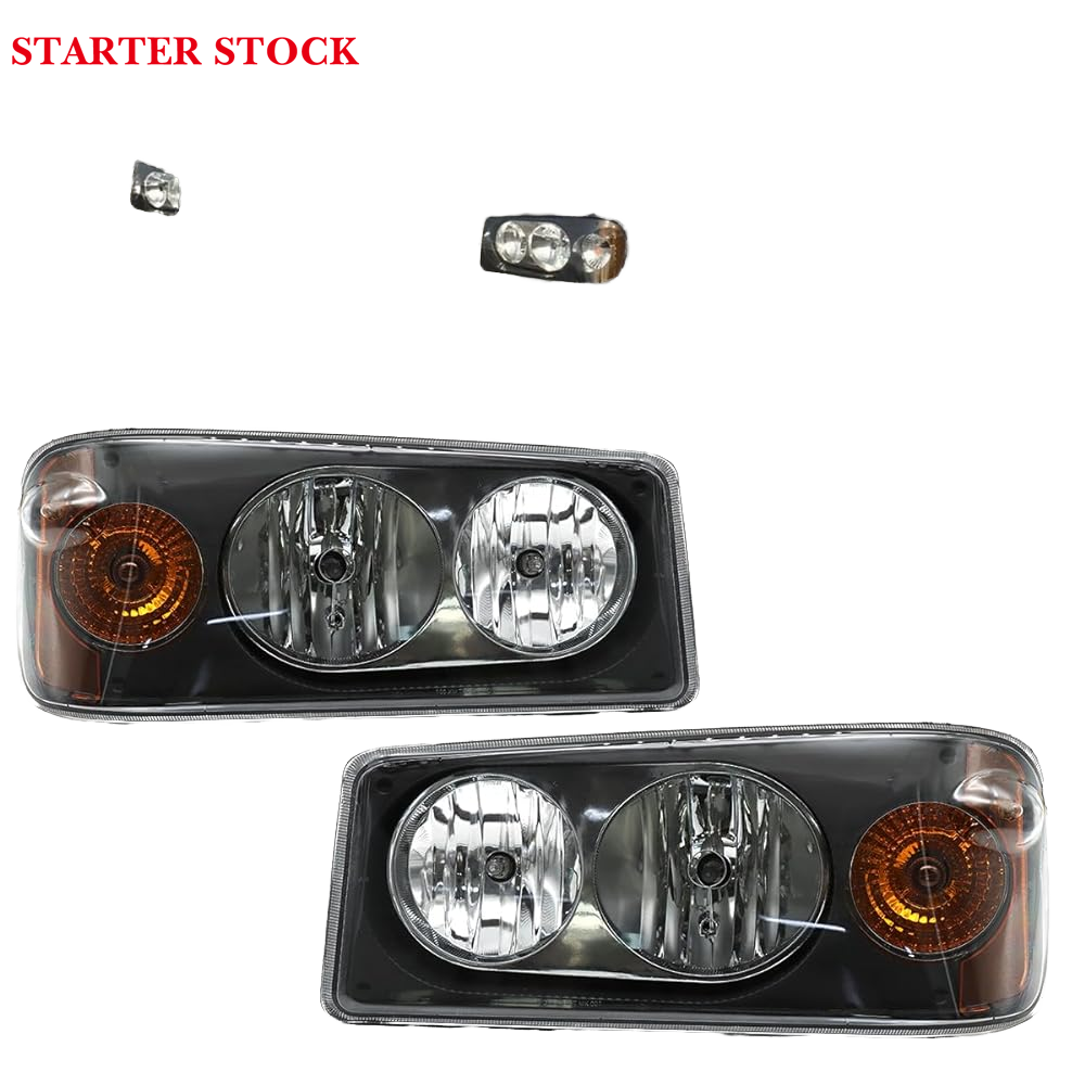Granite GU713 Compatible Headlight Assembly New 12V for Left/Driver and Right/Passenger Sides Selected Model Fit