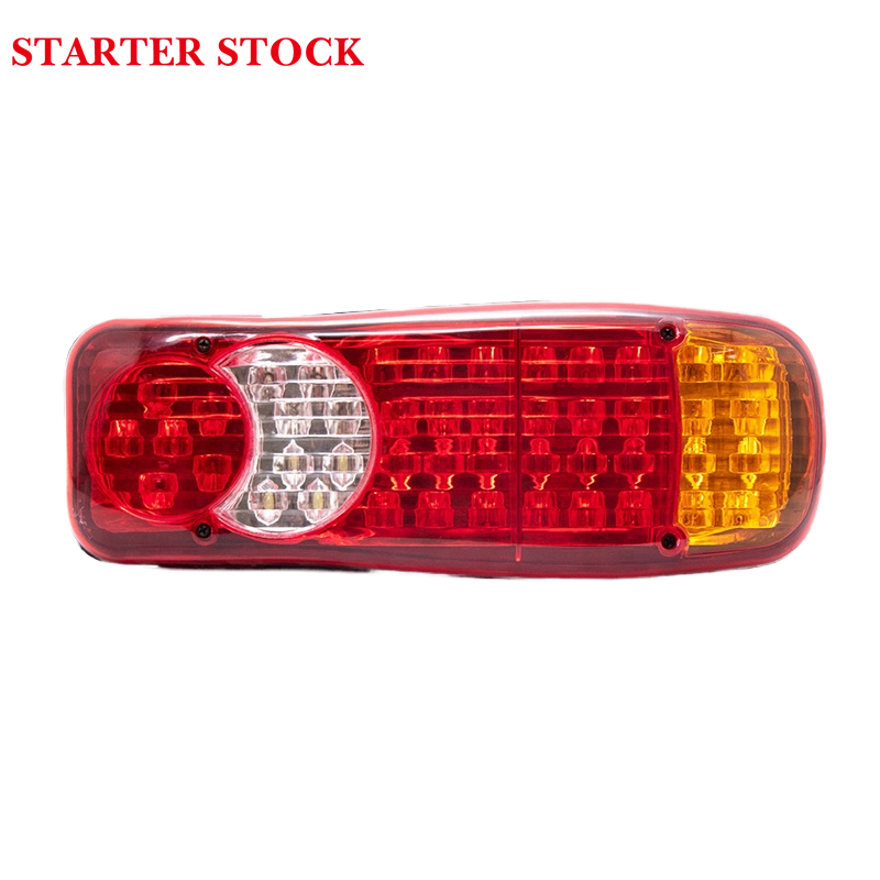 For Volvo DAF RENAULT Truck LED Tail Lights New 12V 24V Rear Warning Lamp Clear Red ABS 1401713 1401731 7420862041 7420862038