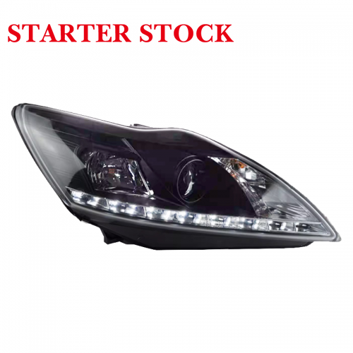 For Ford Focus 2009-2013 Classic Headlights Upgrade Modified Lens Daytime Running Light (DRL) Blackened New Headlights 6000kpicture2
