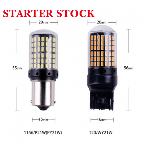 A80 T20 1156 1157 3014 144SMD LED Turn Signal Lights Error-Free Canbus 12V Fog Light for All Carspicture2