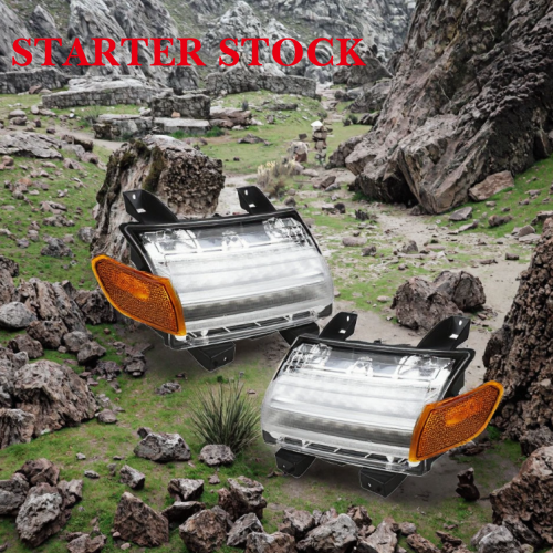2018-2023 for Jeep for Wrangler JL Clear LED Fender Light with Daytime Running Turn Signal Lightspicture2