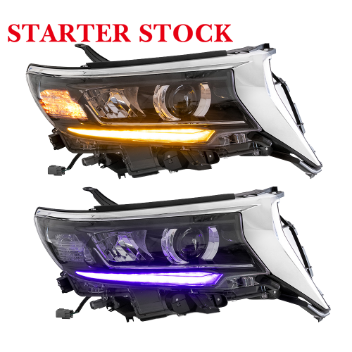 Vland New LED Headlight Assembly for Toyota Prado 12V Auto Light System with Amber LED Car Front Lamp Accessorypicture2