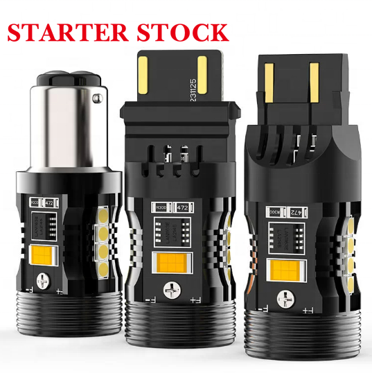 Super Bright T20 7440 7443 3156 1156 BA15S BAU15S Car LED Signal Light Bulb 2600LM CANBUS Error Free White Amber Red