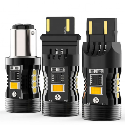 Super Bright T20 7440 7443 3156 1156 BA15S BAU15S Car LED Signal Light Bulb 2600LM CANBUS Error Free White Amber Red