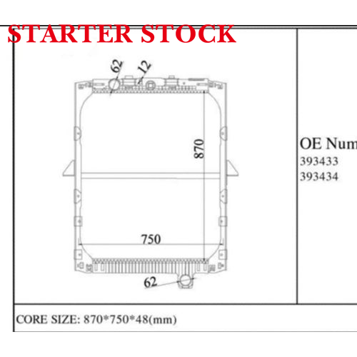 Truck Spare Parts New 1434916 1627416 1954987 Radiator Assembly for CF75 Condition New Usepicture5
