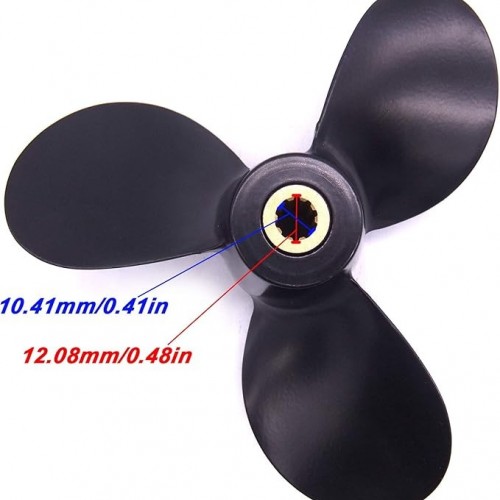 Boat Motor 58111-98651-019 Aluminum Alloy Propeller 7 1/2x7 7.5x7 for Suzuki DF4 DT5 DT6 Outboard Engine